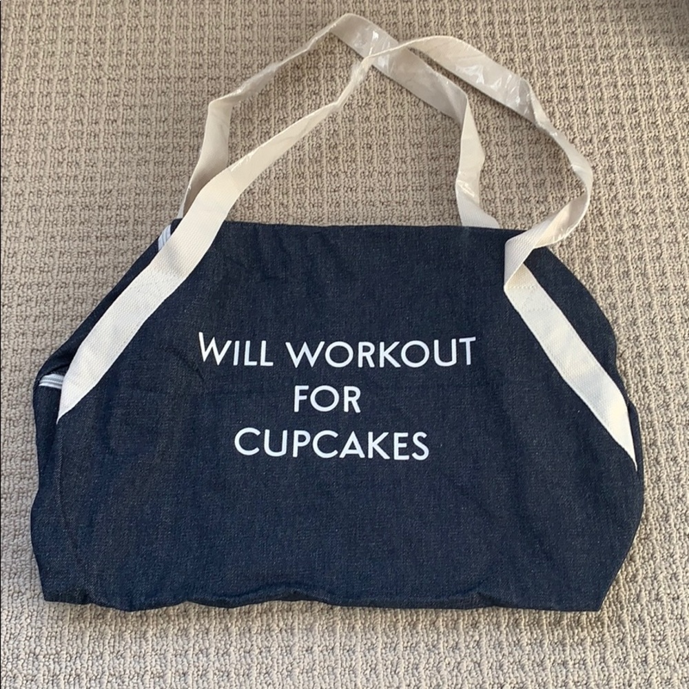 Never Used! Denim Bag- Will Workout for Cupcakes